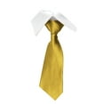 thumbnail image 1 of LYEAA Mens Ties Satin Solid Self Tie Neckties Business Formal Men Neck Tie Party Wedding Prom Club Suit Neckwear Yellow, 1 of 3