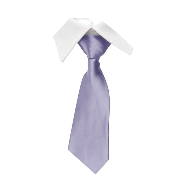 LYEAA Neck Tie Mens Satin Solid Self Tie Neckties Business Formal Men Ties Party Wedding Prom Club Suit Neckwear Purple