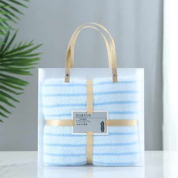 LYEAA Oversized Beach Towels for Adults 70x140cm Shawl Sweat Towel Thick Multi-Purpose Towel Striped Beach Mat Quick Dry Lightweight Beach Blanket for Travel Vacation Swimming Pool Blue