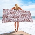 thumbnail image 1 of LYEAA Oversized Beach Towels Microfiber 75x150cm Sandproof Beach Blanket Bath Towel Seaside Sitting Blanket Lightweight Multi-Purpose Towel for Travel Vacation Swimming Pool Pink, 1 of 4