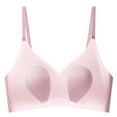 thumbnail image 1 of LYEAA Padded Bras for Women No Wires Seamless Push up Wireless Daily Bras Wirefree Adjustable Strap Lift Soft Bralette Breathable Comfort Sleeping Bras Pink XL, 1 of 4