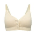 thumbnail image 1 of LYEAA Push up Bras for Women Front Closure Wireless Supportive Full Cup Coverage Solid Color Everyday Bras, 1 of 2