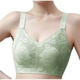 thumbnail image 1 of LYEAA Soft Bras for Women No Wires Plus Size Lace Push up Padded Wireless Daily Bras Wirefree Adjustable Strap Lift Bralette Breathable Comfort Sleeping Bras Green M, 1 of 4