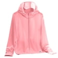 thumbnail image 1 of LYEAA Sun Protection Jacket Women Long Sleeve UPF50+ Lightweight Tops Breathable Hooded Jacket Solid Activewear, 1 of 3