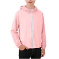 thumbnail image 1 of LYEAA Sun Protection Jacket for Kids Long Sleeve UPF50+ Lightweight Tops Zip up Breathable Hooded Jacket Casual Activewear, 1 of 8