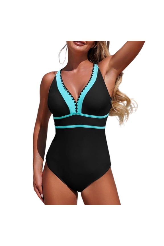 Swimsuit Women One Piece Backless Bathing Suit Belly Control Swimming Sets Summer Vacation Swimwear