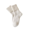 thumbnail image 1 of LYEAA Thick Ankle Socks for Women Breathable Comfortable Mid Calf Socks Lightweight Stretchy Fuzzy Slipper Socks, 1 of 4