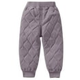 thumbnail image 1 of LYEAA Thick Warm Leggings Girls Thermal Tough Cuffed Ankle Solid Color Casual Lounge Pants 1-13T, 1 of 3