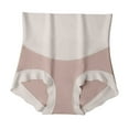 thumbnail image 1 of LYEAA Underwear for Women Cotton High Cut High Waisted Cool Briefs Breathable Comfort Color Block Daily Panties Full Fashionable Underpants Brown XL, 1 of 2