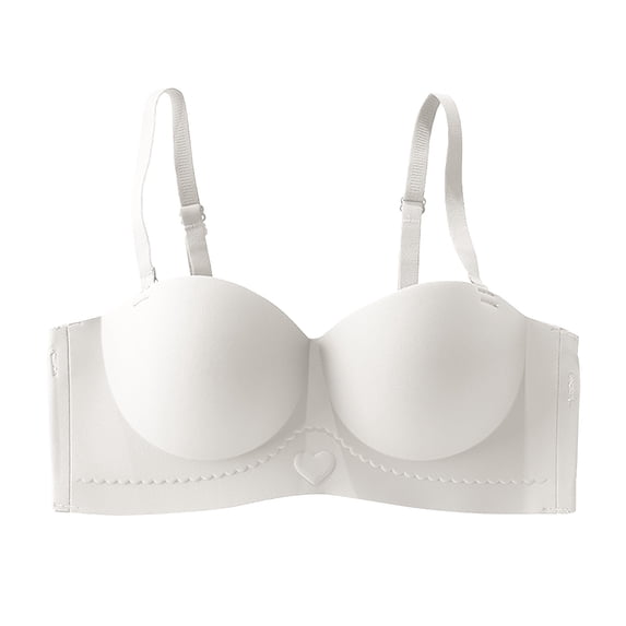 LYEAA Wireless Bras for Women Support Seamless Push up Daily Bras Wirefree Adjustable Strap Lift Soft Bralette No Wire Breathable Comfort Sleeping Bras Beige L