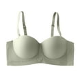 thumbnail image 1 of LYEAA Wireless Bras for Women Support Seamless Push up Daily Bras Wirefree Adjustable Strap Lift Soft Bralette No Wire Breathable Comfort Sleeping Bras Green XL, 1 of 2