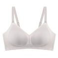 thumbnail image 1 of LYEAA Wireless Everyday Bras for Women Padded Soft No Wire Push up Bras Support Solid Lift Sleep Bras Comfortable Wirefree Breathable Shaping Daily Bralette Gray XL, 1 of 2
