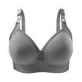 thumbnail image 1 of LYEAA Wireless Womens Bras Push up Lightly Lined Daily Bras Wirefree Adjustable Strap Lift Soft Bralette No Wire Breathable Comfort Sleeping Bras Gray L, 1 of 2
