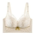thumbnail image 1 of LYEAA Women Bras Push up Soft No Wire Lace Everyday Bras Wireless Support Solid Lightly Lined Lift Sleep Bras Comfortable Wirefree Breathable Shaping Daily Bralette Beige 2XL, 1 of 4