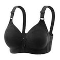 thumbnail image 1 of LYEAA Women Bras Wireless Soft No Wire Push up Everyday Bras Support Solid Lightly Lined Lift Sleep Bras Comfortable Wirefree Breathable Shaping Daily Bralette Black L, 1 of 7