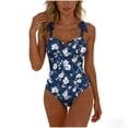 thumbnail image 1 of LYEAA Womens Bathing Suits Backless One-Piece Swimming Sets Belly Control Swimsuits Summer Beach Swimwear, 1 of 7