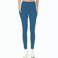 thumbnail image 1 of LYEAA Womens Leggings High Waisted Butt Lifting Pants Full Length Workout Elastic Yoga Pants Stretch Shapewear Running Athletic Soft Pants Breathable Pants with Pockets Blue XXL, 1 of 1