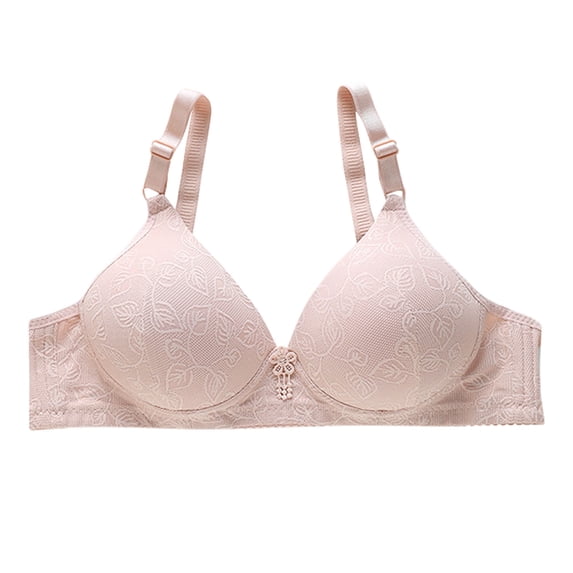 LYEAA Womens Push up Bras Wireless Soft No Wire Everyday Bras Support Solid Lift Sleep Bras Comfortable Wirefree Breathable Shaping Daily Bralette Brown XL
