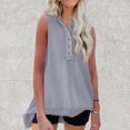 thumbnail image 1 of LYEAA Womens Tank Tops Plus Size Long Sleeveless Crew Neck Spring Summer Loose Casual Tee Shirts Solid Vacation Beach Elegant Fashion Pullover Vest Breathable Soft Loungewear Going Out Clothes Gray M, 1 of 6