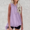 thumbnail image 1 of LYEAA Womens Tank Tops Plus Size Long Sleeveless Crew Neck Summer Loose Casual Tee Shirts Solid Vacation Beach Elegant Fashion Pullover Vest Breathable Soft Loungewear Going Out Clothes Purple 2XL, 1 of 6