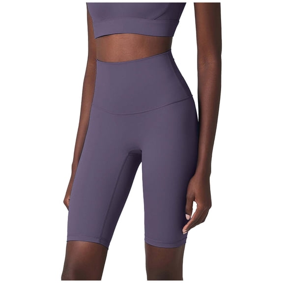 LYEAA Workout Leggings for Women High Waisted Butt Liftings Yoga Tights Stretchy Solid Running Five-Point Pants