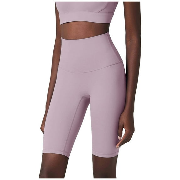 LYEAA Workout Leggings for Women High Waisted Butt Liftings Yoga Tights Stretchy Solid Running Five-Point Pants