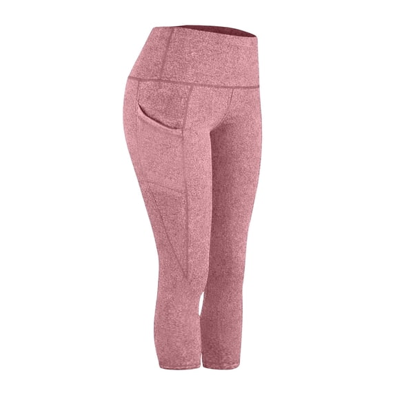 LYEAA Yoga Leggings for Women High Waist Butt Liftings Pants Stretch Quick Dry Trousers Workout Running Capris with Pocket