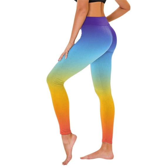 LYEAA Yoga Pants Women High Waist Butt Lifting Pants Full Length Workout Elastic Leggings Stretch Shapewear Running Tight-fitting Athletic Casual Soft Pants Breathable Pants Yellow XXL