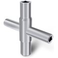 thumbnail image 1 of LYFJXX 4-way Sillcock Key Steel for Hose Bib Spigot Valve, 1 of 6