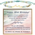 thumbnail image 1 of LYH Birthday Gifts for Women, Wave Bracelet as 13th 16th 18th 21st 40th 50th 60th Birthday Gifts for Girls, Adjustable Natural Stone Bracelet as Easter Gifts for Teen Girls Gifts Idea, 1 of 1