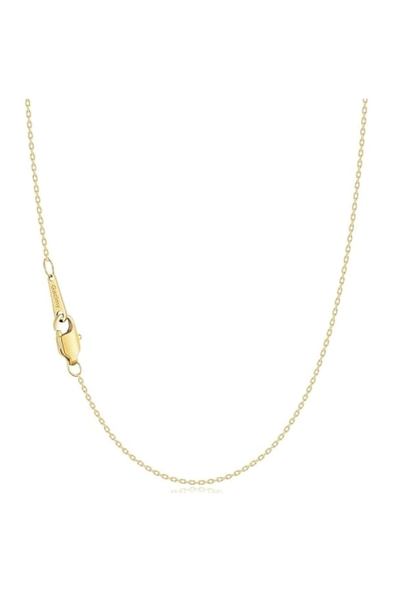 Chain Necklace for Women, 14K Gold Plated/Silver Tone Cable Chain for Women, 1.1/1.3mm Thin Dainty Necklace Chains 16-24 Inch