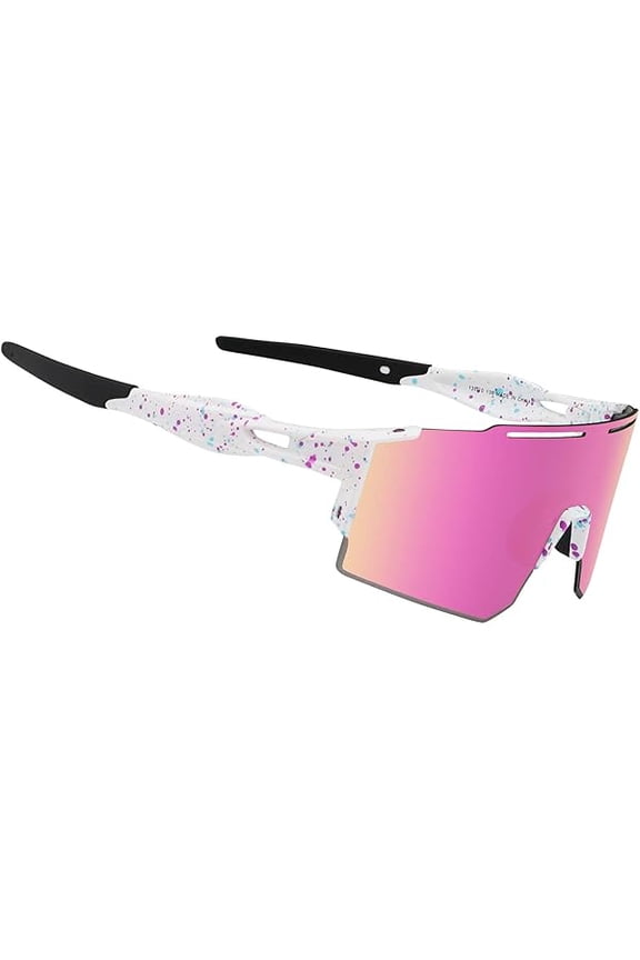 Cycling Sunglasses Polarized Sunglasses for Cycling Men Women with 1 Lens or 3 Interchangeable Lens Baseball Glasses