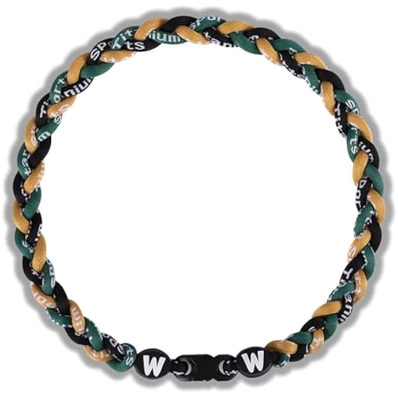LYH Premium 18inch Baseball Necklace w/Nylon Tri-Braided Rope Tornado Design