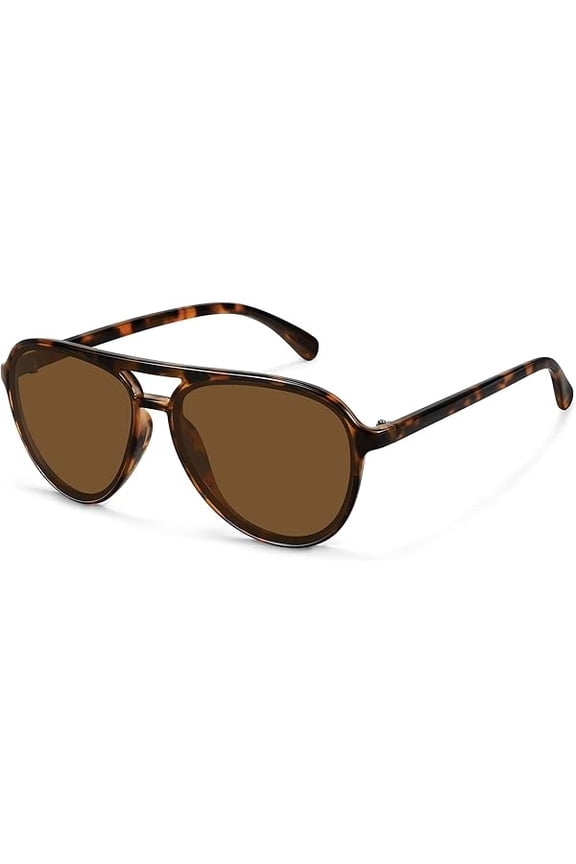Retro Aviator Sunglasses Women Men Classic Trendy Vintage Double Bridge Aviators Sun Glasses UV Protection
