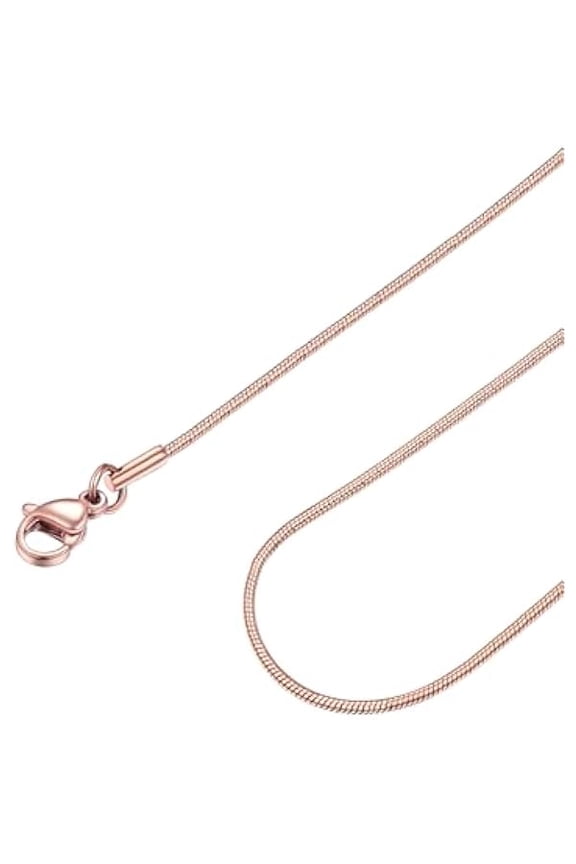 Snake Chain Necklace Silver 14K Gold Plated Delicate 1mm 1.2mm 1.5mm 2mm Chains for Women, Hypoallergenic Minimalist Sturdy Necklaces Chains in 14 16 18 20 22 24 Inch