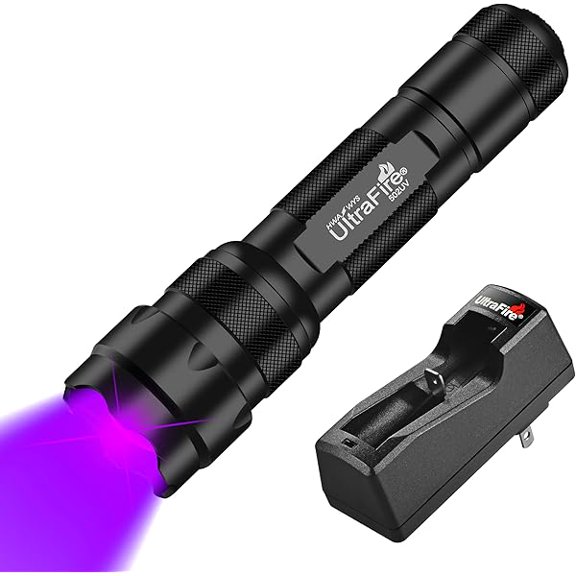 LYH UV Flashlight 395-405 nm Led Blacklight for Curing UV Glue, Leak Detector, Pet Urine Stain
