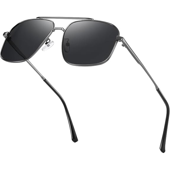 LYH XXL Oversized Polarized Aviator Sunglasses for Big Heads Men - Extra Large Wide Frame (158mm) with UV400 Protection