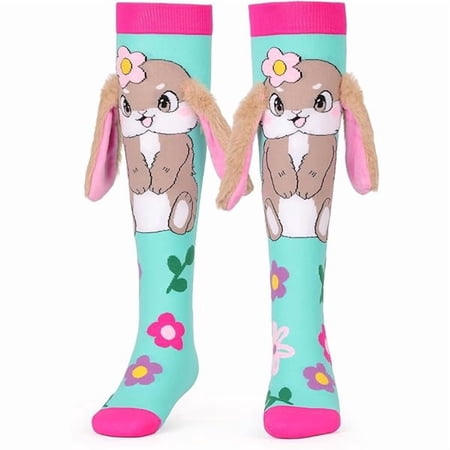 LYHCrazy Socks for Kids - Funny Silly Knee High Animal Socks for 3-12 Years Boys Girls Crazy Sock Day Xmas Gifts