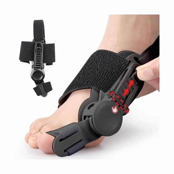 LYHRecovist Bunion Corrector for Women & Men- Upgraded Tailors Big Toe Straightener Orthopedic Bunions Splint for Hallux Valgus Pain Relief Hammer Toe Straightener Left/Right Feet -1PC Black