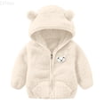 thumbnail image 1 of LYHao Fleece Hooded Jacket For Boys With Front Zipper Pockets Soft Winter Warm Coats For Kids Toddler Boys Jacket Coats,Sizes 18-24 Months, 1 of 6
