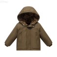 thumbnail image 1 of LYHao Girls Down Coat Winter Warm Thickened Hooded Jacket For Toddlers Kids Outerwear Insulated With Soft Windproof Cold Weather Girls Down Coats,Sizes 9-10 Years, 1 of 7