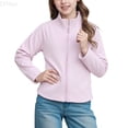 thumbnail image 1 of LYHao Girls Stand Collar Outerwear Jacket Silk Blend Lightweight Warm Cardigan For Autumn Winter Season Girls Jacket Coat,Sizes 3-4 Years, 1 of 4