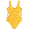 thumbnail image 1 of LYHao Girls Swimsuits Bikini Set 1 Piece Swimsuit Bathing Suit Girls' Swimwear,One-Piece Swimsuit 11-12 Years Yellow, 1 of 6