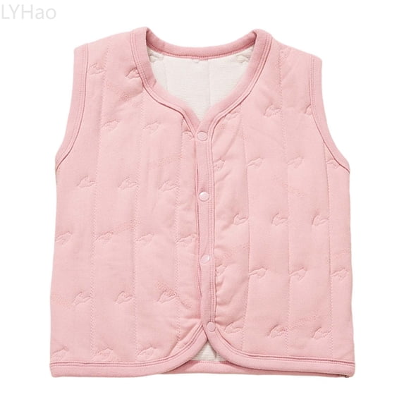 LYHao Insulated Warm Vest For Kids With Trim Detailing Cozy Layering Piece For Girls And Boys Toddler Sleeveless Jacket Girls Jacket Coat,Sizes 6-7 Years