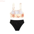 thumbnail image 1 of LYHao Kids Girls Bikini Swimsuits 2 Piece Bikini Sets Sport Bathing Suits,2 Piece Bikini Swimsuit 7-8 Years Yellow, 1 of 7
