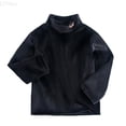 thumbnail image 1 of LYHao Kids Thermal Underwear Base Layer Top High Neck Warm Long Sleeve Shirt For Girls And Boys Winter Soft Breathable Fabric Sizes 10-11 Years(Black), 1 of 4