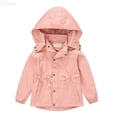 thumbnail image 1 of LYHao Kids Trench Coat For Boys And Girls Long Raincoat With Hood Autumn Windbreaker Casual Outerwear Jacket Boys Jacket Coats,Sizes 5-6 Years, 1 of 7