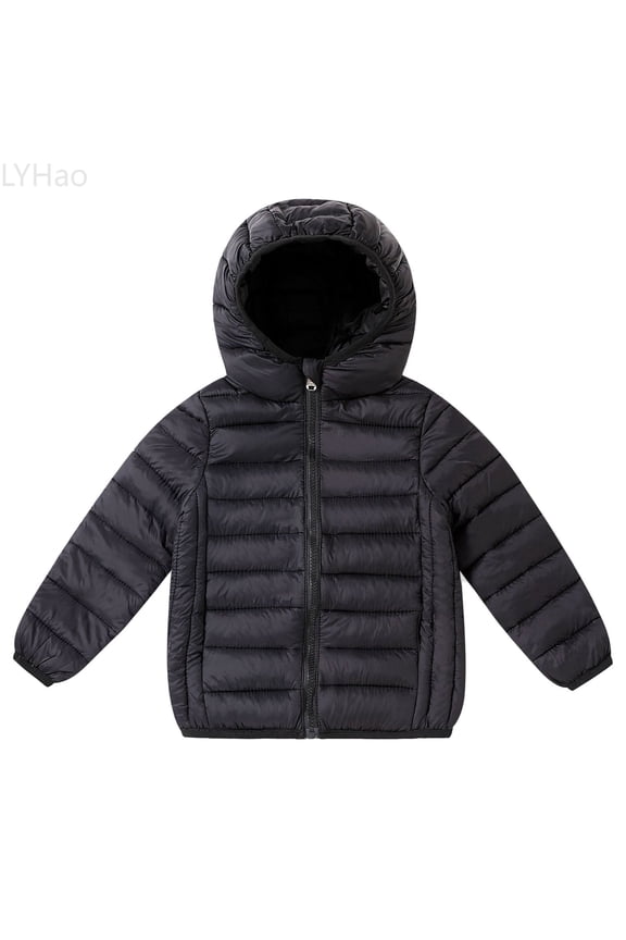 Lightweight Thermal Quilted Padded Jacket For Boys Warm Winter Insulated Outerwear Coats Youth Cold Weather With Comfortable Fit Boys Jacket Coats,Sizes 3-4 Years