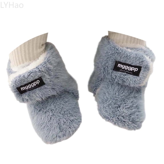 LYHao Winter Baby Boots Soft Sole First Warm Lined Footwear Cozy Shoes Non Flexible Socks For Girls Boys Toddlers Indoor Outdoor Booties ,Girls Boots Sizes 4 Blue(11)