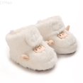 thumbnail image 1 of LYHao Winter Baby Boots Soft Warm First Walking Shoes With Adorable Sheep Design For Toddlers Sole Indoor Outdoor Cozy For Cold Weather ,Girls Boots Sizes 6 White(12-18 Months), 1 of 6
